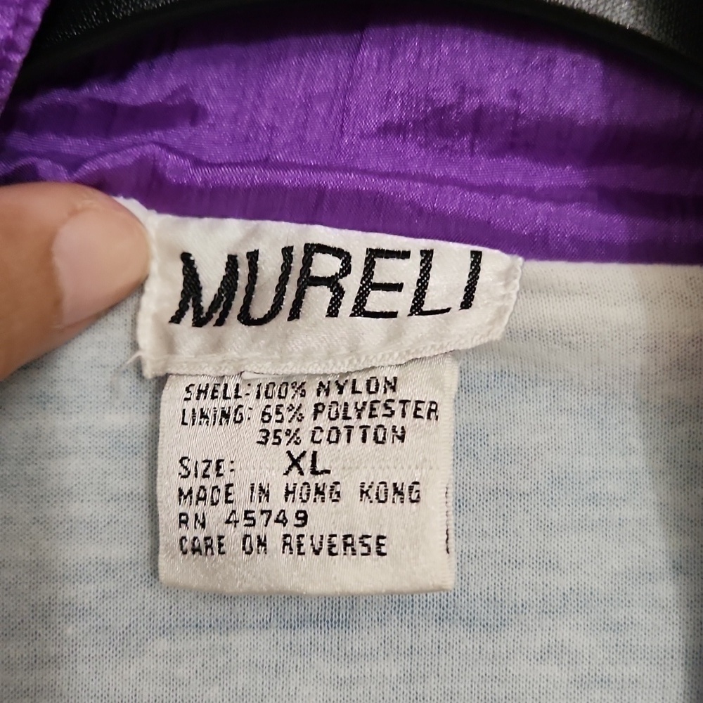 Vintage 80's Mureli Jacket Retro Colorblock Rockabilly 90s - Picture 10 of 12